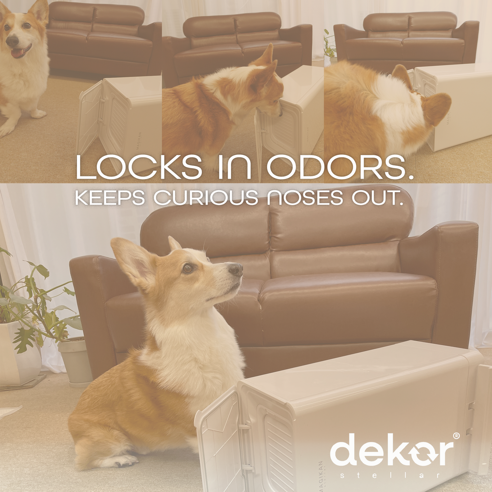 Stellar by Janibell: Locks In Odors. Keeps Curious Pets Out.